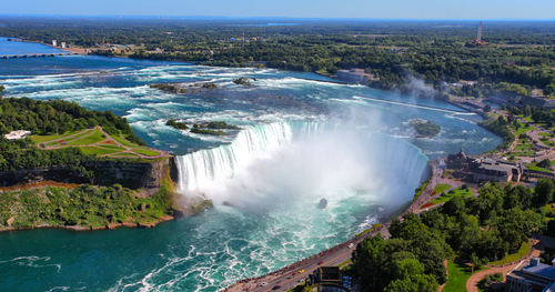 The view of the Horseshoe Fall, Niagara Falls, Ontario, Canada