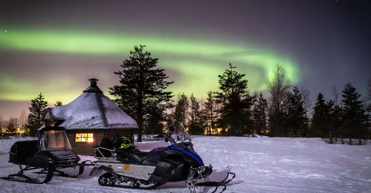 Rovaniemi: Aurora Borealis Snowmobile Safari with Campfire