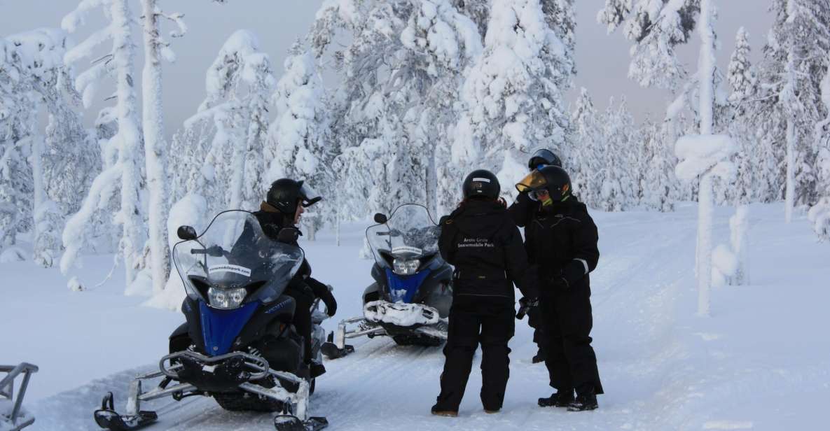 Rovaniemi Snowmobile to Reindeer, Husky Farm, Santa Village 